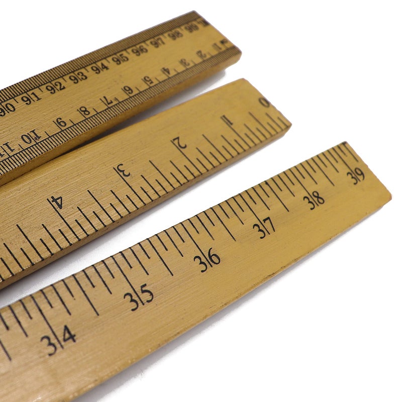 SCIENCENT WITH DEVICE (Pack of 10) 39" Wood Double-Sided Meter Stick Yardstick/Meterstick Ruler 39 Inches 100 Centimeters Thick High Quality Sticks - Image 1
